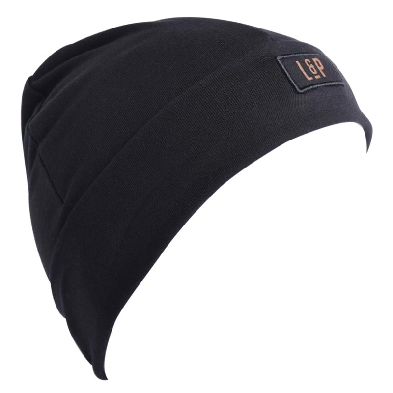 L&P Apparel Boston Cotton Beanie - Black