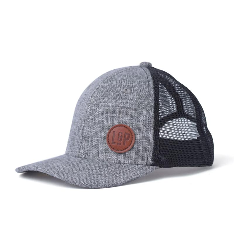 *L&P Mesh Snapback Cap - Stratford Heather Grey (Small Adult)