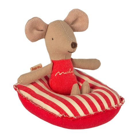 *Maileg Rubber Boat for Small Mouse - Red Stripe