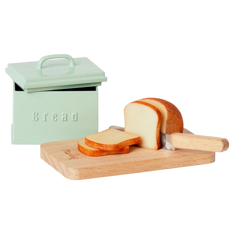 *Maileg Miniature Bread Box with Cutting Board & Knife