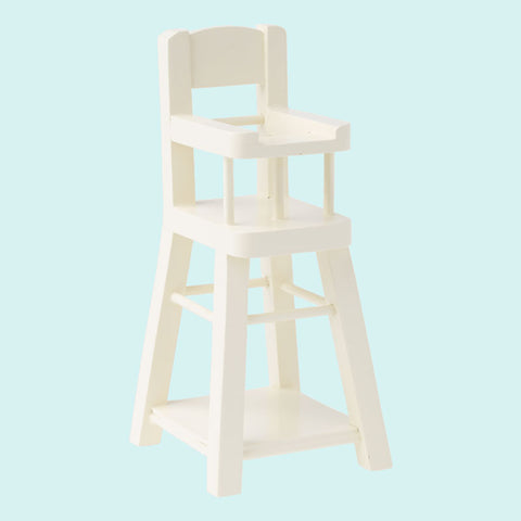 *Maileg Micro High Chair - White