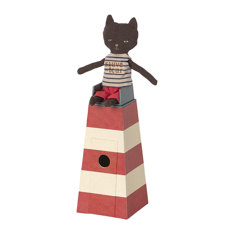 *Maileg Sauveteur in Tower (Lifeguard Cat in Lighthouse)