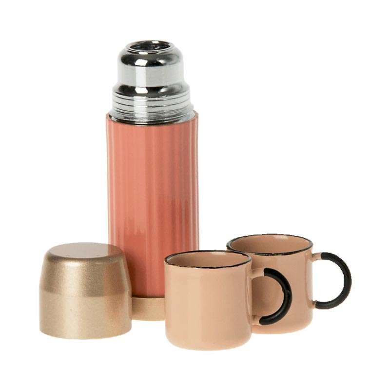 *Maileg Thermos & Cups - Soft Coral