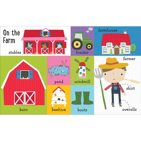 100 Farm Words Board Book