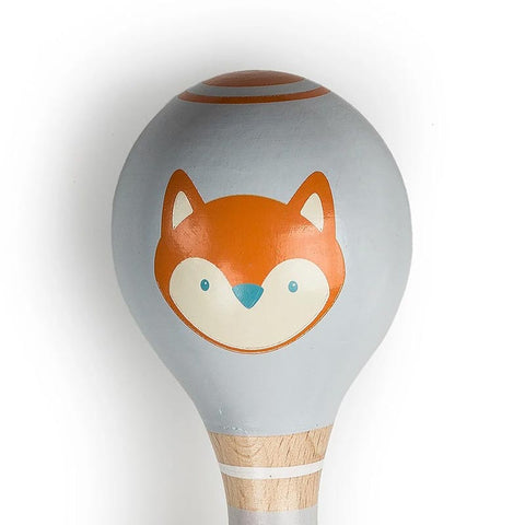 *Mary Meyer Leika Wooden Rattle - Fox & Fawn - 6"