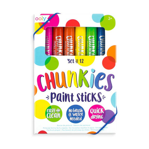 *Ooly Chunkies Paint Sticks Original Pack 12-Pack