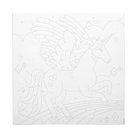 *Ooly Colourific Canvas Paint by Number Kit - Magical Unicorn