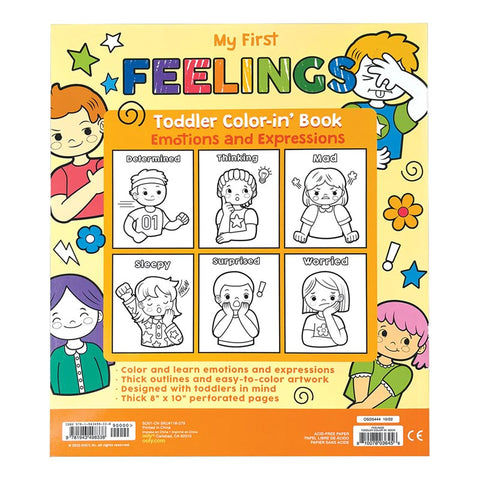 *Ooly Toddler Colour-In Book - My First Feelings