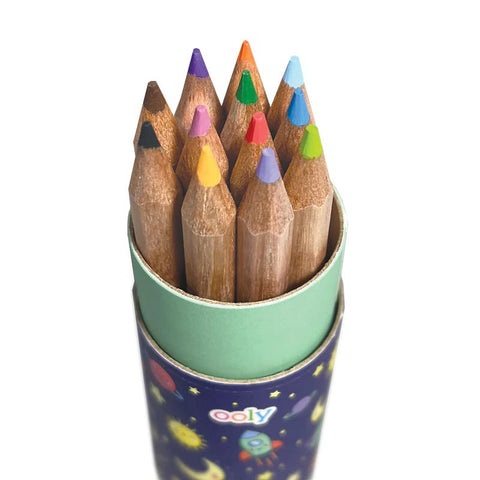 *Ooly Draw 'n Doodle Mini Coloured Pencils & Sharpener Set - 12-Pack