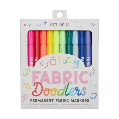 *Ooly Fabric Doodlers Permanent Fabric Markers