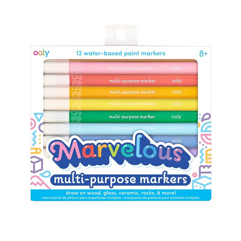 *Ooly Marvelous Multi-Purpose Paint Markers - Set of 12