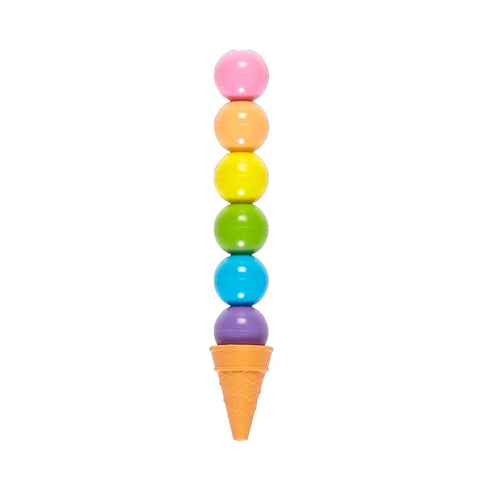 *Ooly Rainbow Scoops Vanilla Scented Stacking Erasable Crayons