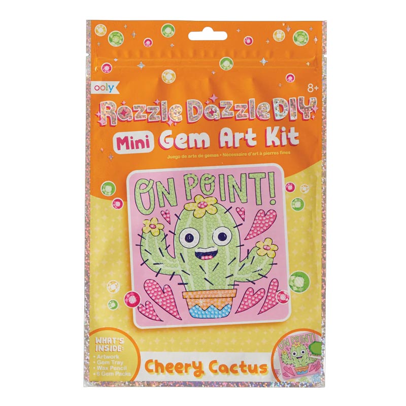 *Ooly Razzle Dazzle DIY Mini Gem Art Kit - Cheery Cactus