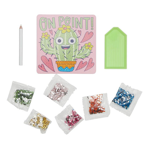 *Ooly Razzle Dazzle DIY Mini Gem Art Kit - Cheery Cactus