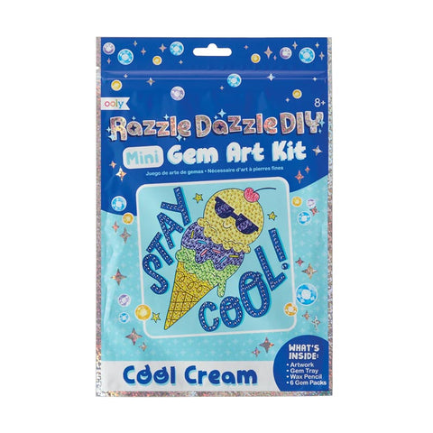 *Ooly Razzle Dazzle DIY Mini Gem Art Kit - Cool Cream