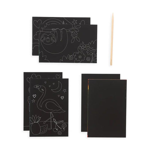 *Ooly Mini Scratch & Scribble Art Kit - Funtastic Friends