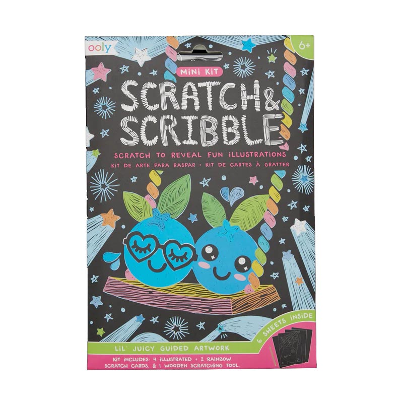 *Ooly Mini Scratch & Scribble Art Kit - Lil' Juicy