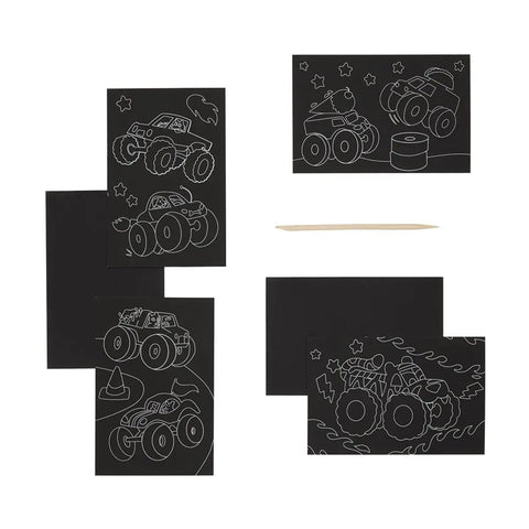 *Ooly Mini Scratch & Scribble Art Kit - Monster Truck