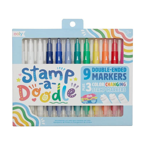 *Ooly Stamp-A-Doodle Double-Ended Markers - Set of 12