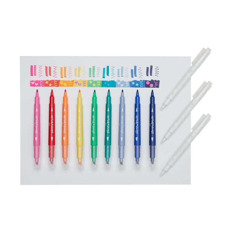 *Ooly Stamp-A-Doodle Double-Ended Markers - Set of 12