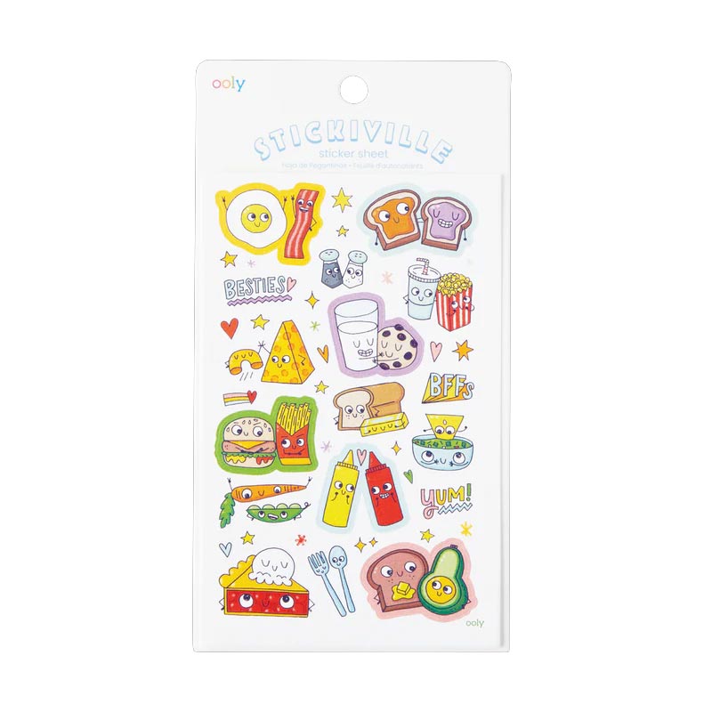 *Ooly Stickiville Stickers - BFF Foods