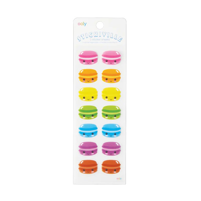 *Ooly Stickiville Stickers - Happy Macarons