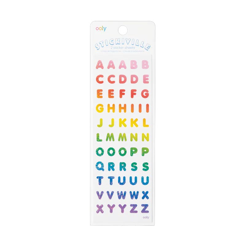 *Ooly Stickiville Stickers - Rainbow Letters