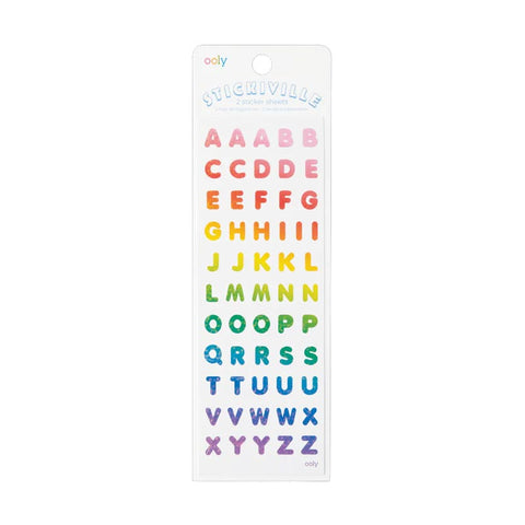 *Ooly Stickiville Stickers - Rainbow Letters