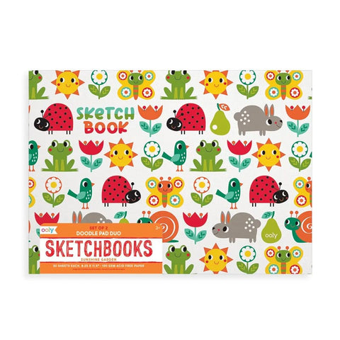 *Ooly Sunshine Garden Doodle Pad Duo Sketchbooks 2-Pack