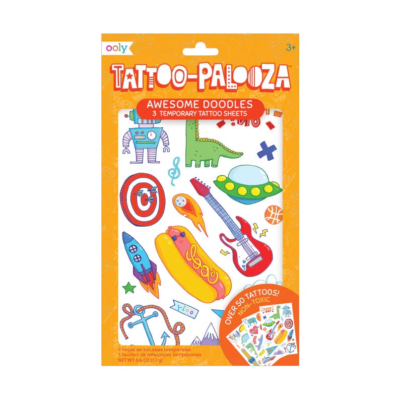 *Ooly Tattoo-Palooza Temporary Tattoos - Awesome Doodles