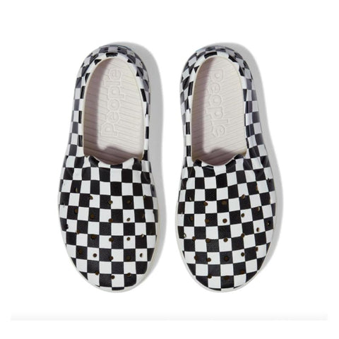 People Footwear Slater Kids - Checker & Picket White (Size 11) *CLEARANCE*