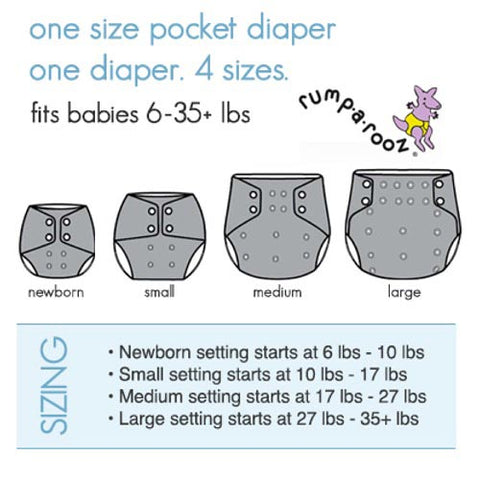 Rumparooz G2 One-Size Pocket Cloth Diaper - Snaps