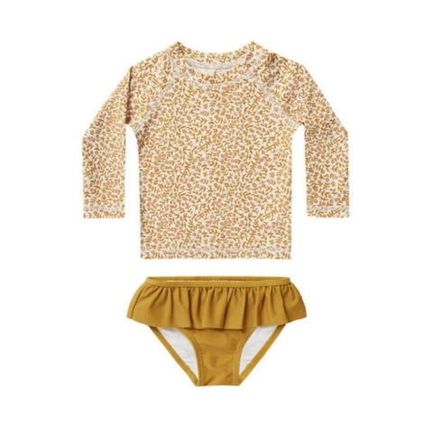 Rylee + Cru Girl's Rashguard Set - Marigold (Size 0-3m) *CLEARANCE*