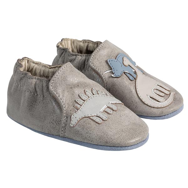 Robeez Grey Ramsey Soft Soles