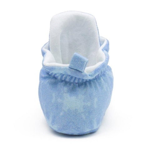 Robeez Snap Booties - Light Blue Tie Dye