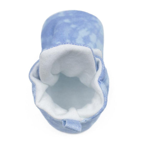 Robeez Snap Booties - Light Blue Tie Dye