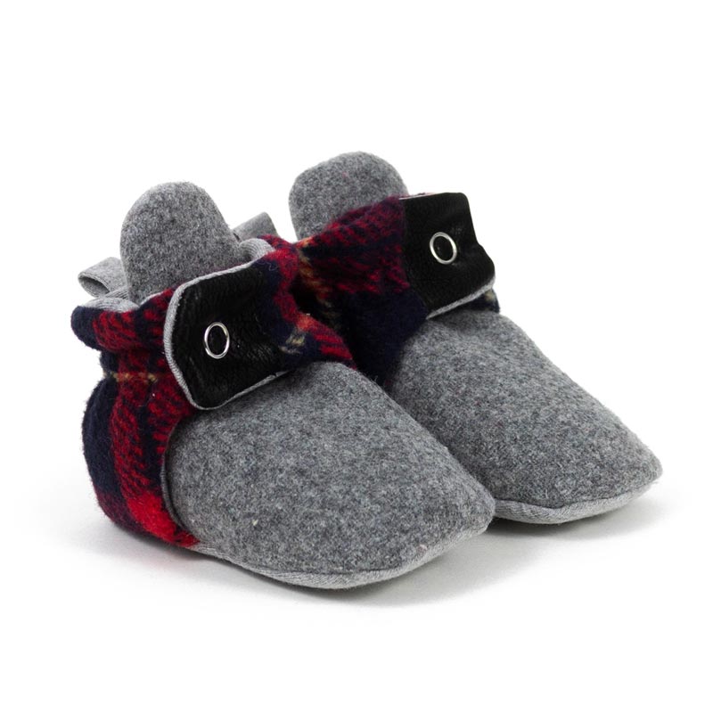 Robeez Snap Booties - Jack Flannel *CLEARANCE*