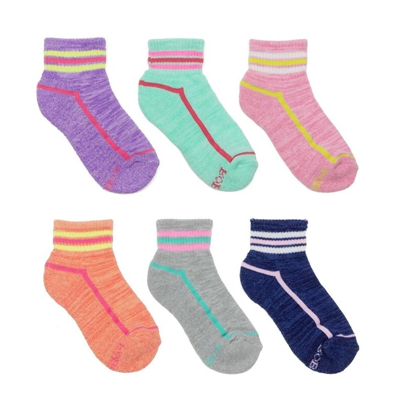 Robeez Socks - Free Run Pinks - UV Colour Changing Design (6-Pack)