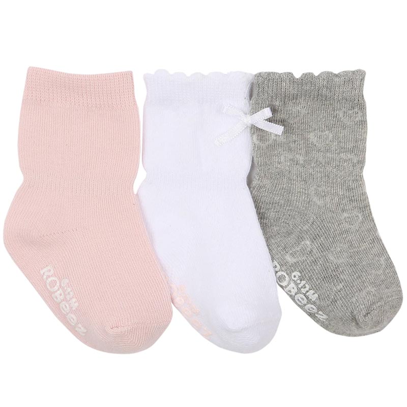 Robeez Girly Girl Basic Socks - 3-Pack