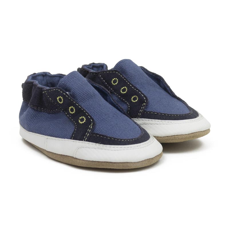 Robeez Stylish Steve Dark Blue Soft Soles