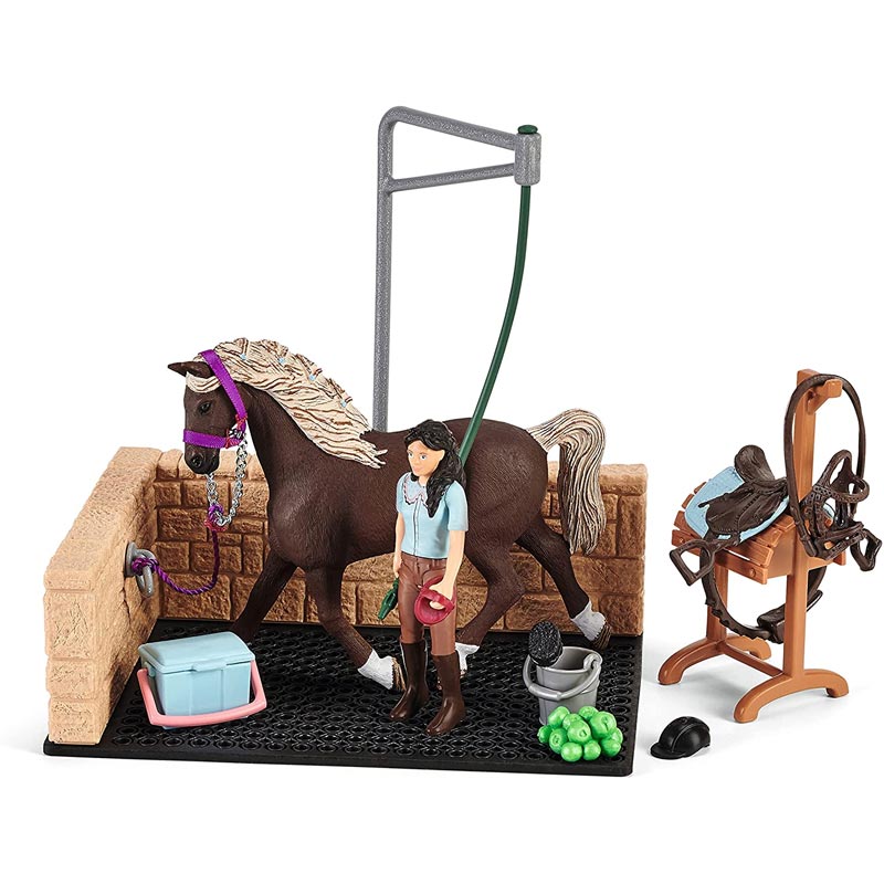 *Schleich Horse Club Washing Area with Horse Club Emily & Luna