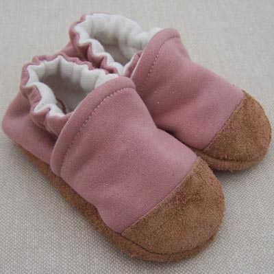 Snow and Arrow Cotton Knit Slippers - Rosewood