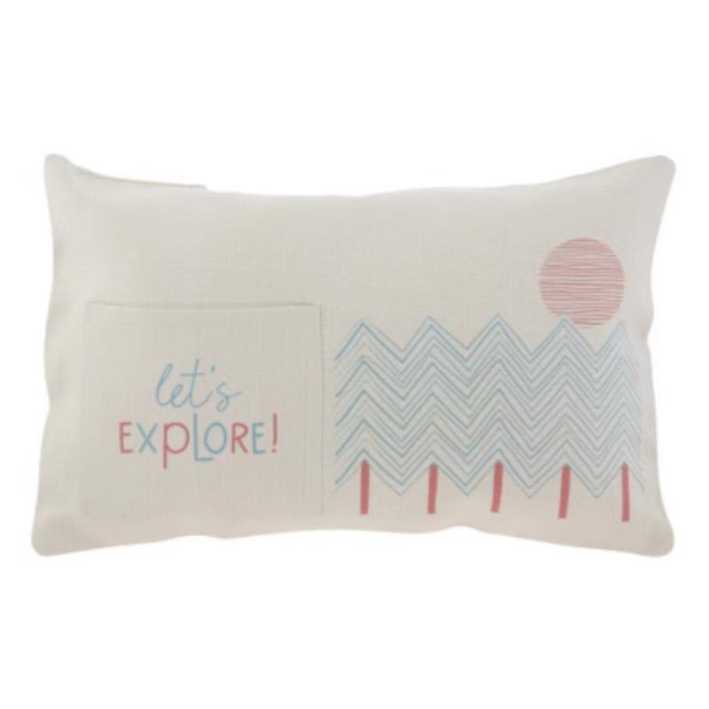 *Stephen Joseph Pillow with Pocket - Outdoor *CLEARANCE*