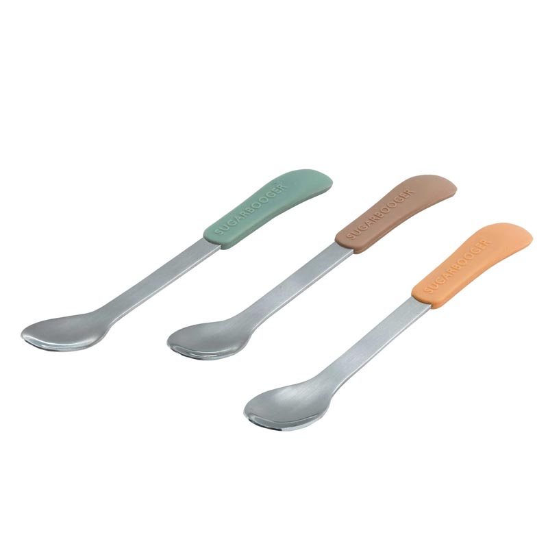 Earth Neutral Sugarbooger Lil Bitty Spoons Set - Lagoon Baby + Toy Shoppe