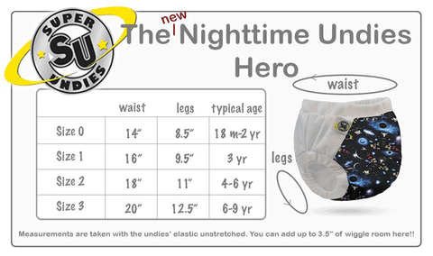 Super Undies Nighttime Undies with Cotton