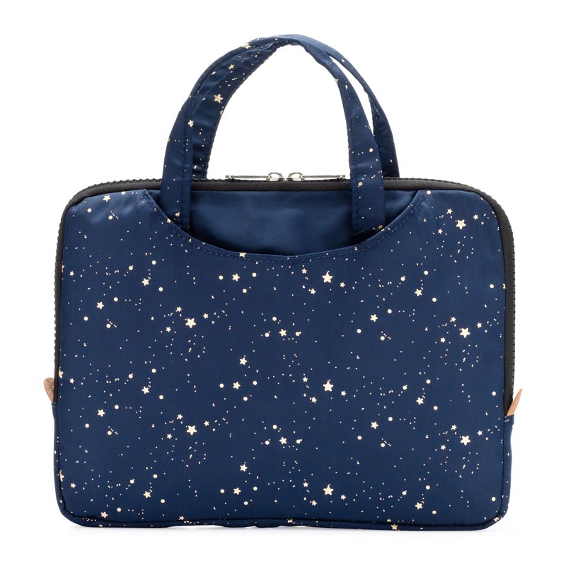 *Yumbox Poche Insulated Lunch Bag Sleeve with Handles - Twilight w/ Gold Stars